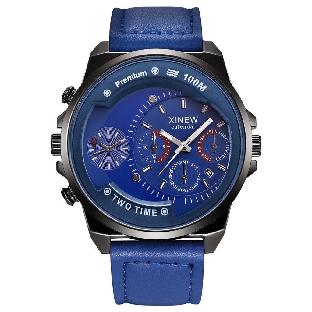 Luxury men's Watch Business Watch High Quality Leather