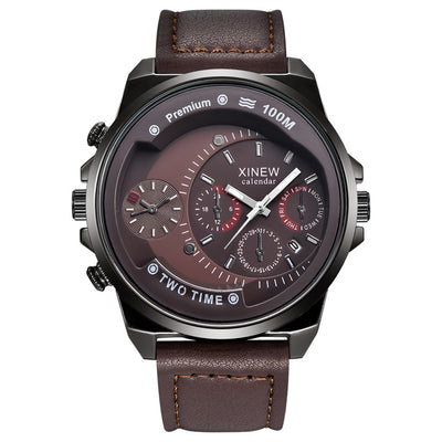 Luxury men's Watch Business Watch High Quality Leather