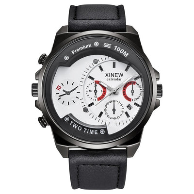 Luxury men's Watch Business Watch High Quality Leather