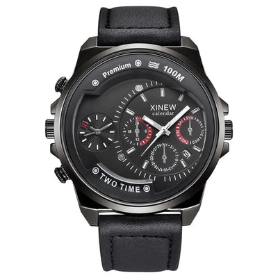 Luxury men's Watch Business Watch High Quality Leather